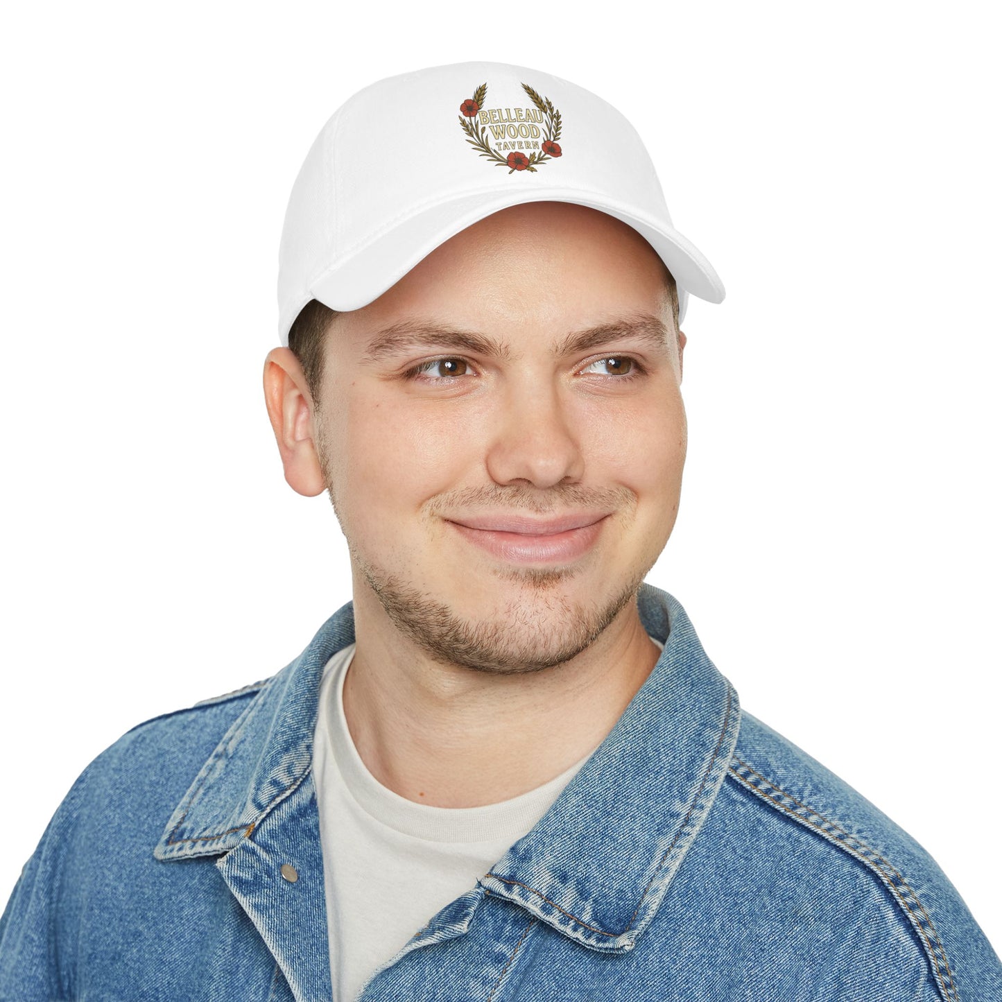 Belleau Wood Tavern Low Profile Baseball Cap — Vintage Wreath Logo Hat