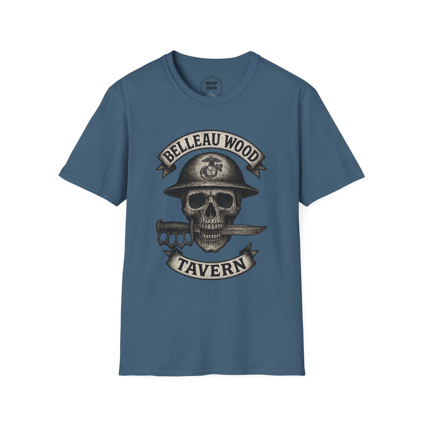 Skull with Bayonet Unisex Softstyle T-Shirt