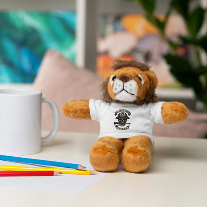 Personalized Stuffed Animal with Belleau Wood Skull T-Shirt Design