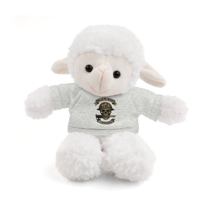 Personalized Stuffed Animal with Belleau Wood Skull T-Shirt Design