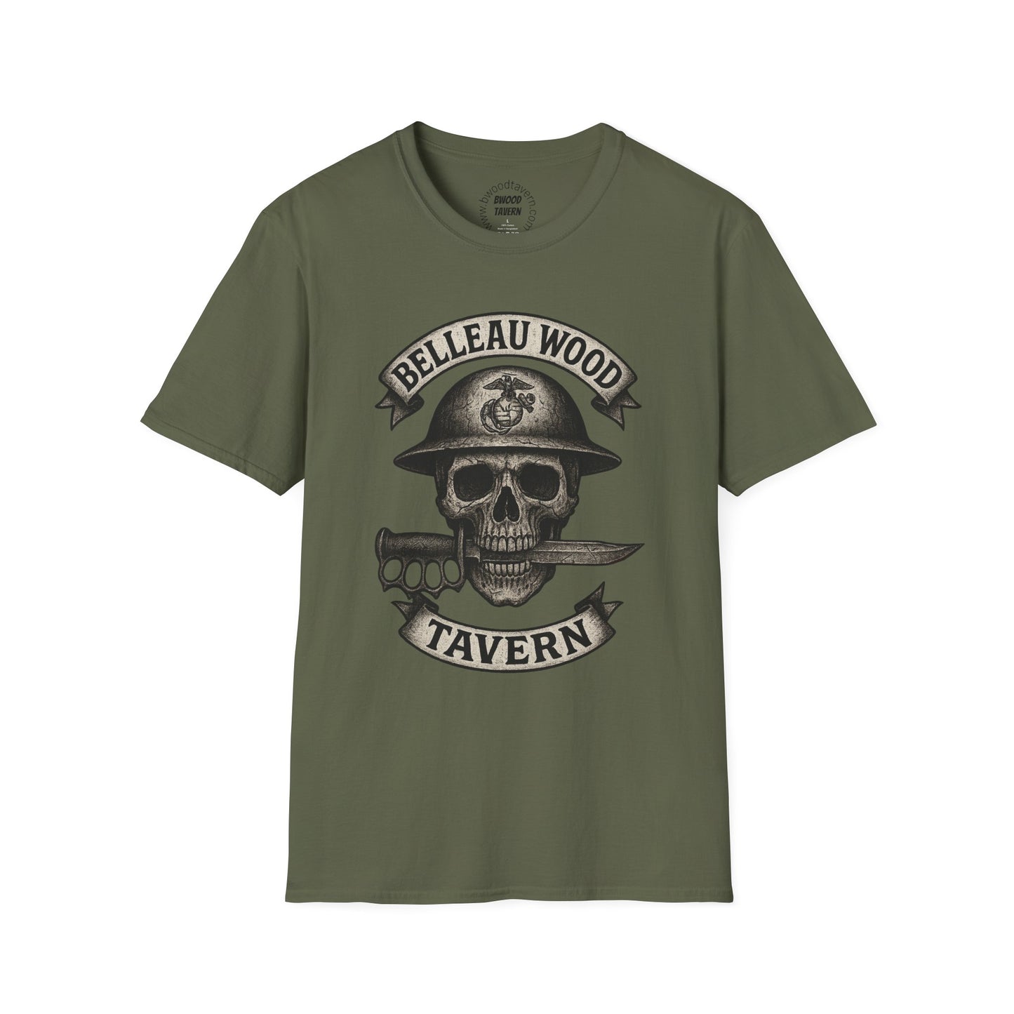 Skull with Bayonet Unisex Softstyle T-Shirt