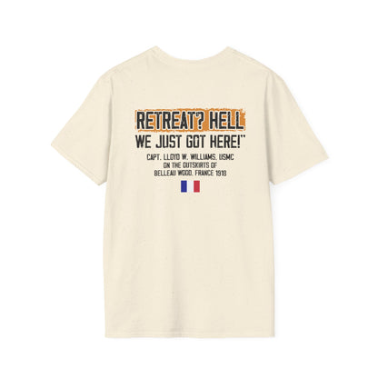 Belleau Wood - Iron Mike Logo — “RETREAT? HELL WE JUST GOT HERE”
