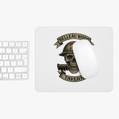 Custom Skull Graphic Mouse Pad - Belleau Wood Tavern Design