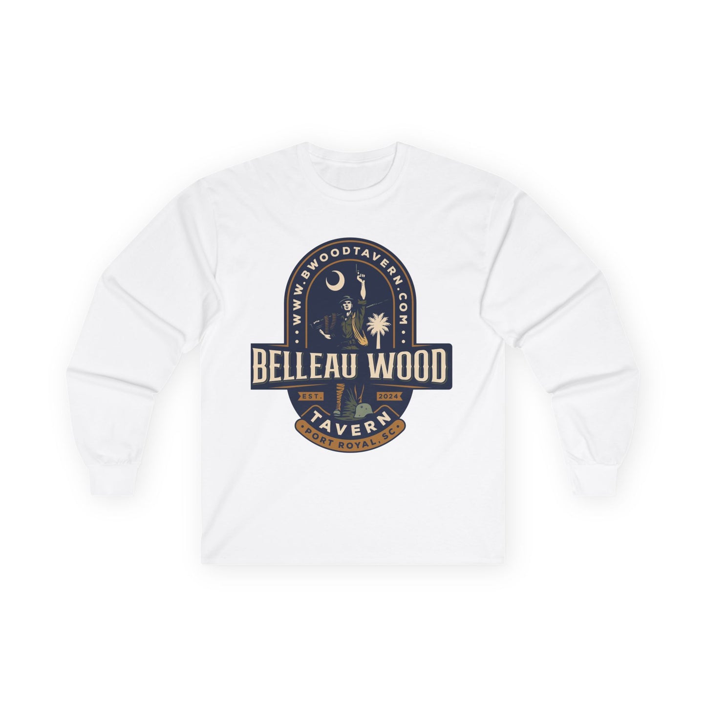 Iron Mike Belleau Wood Tavern - Follow Me to B Wood Long Sleeve Tee