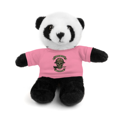 Personalized Stuffed Animal with Belleau Wood Skull T-Shirt Design