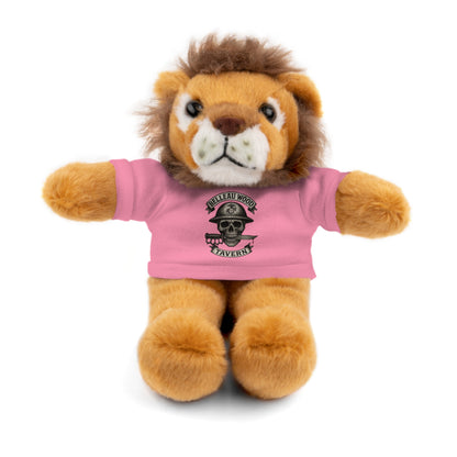 Personalized Stuffed Animal with Belleau Wood Skull T-Shirt Design