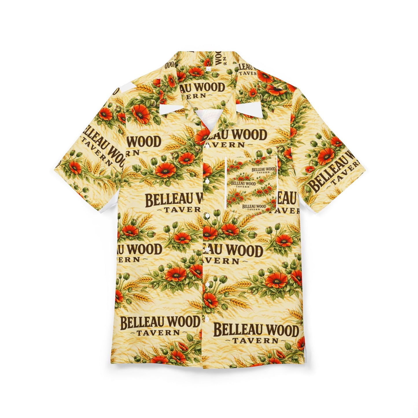 Belleau Wood Tavern Floral Hawaiian Shirt