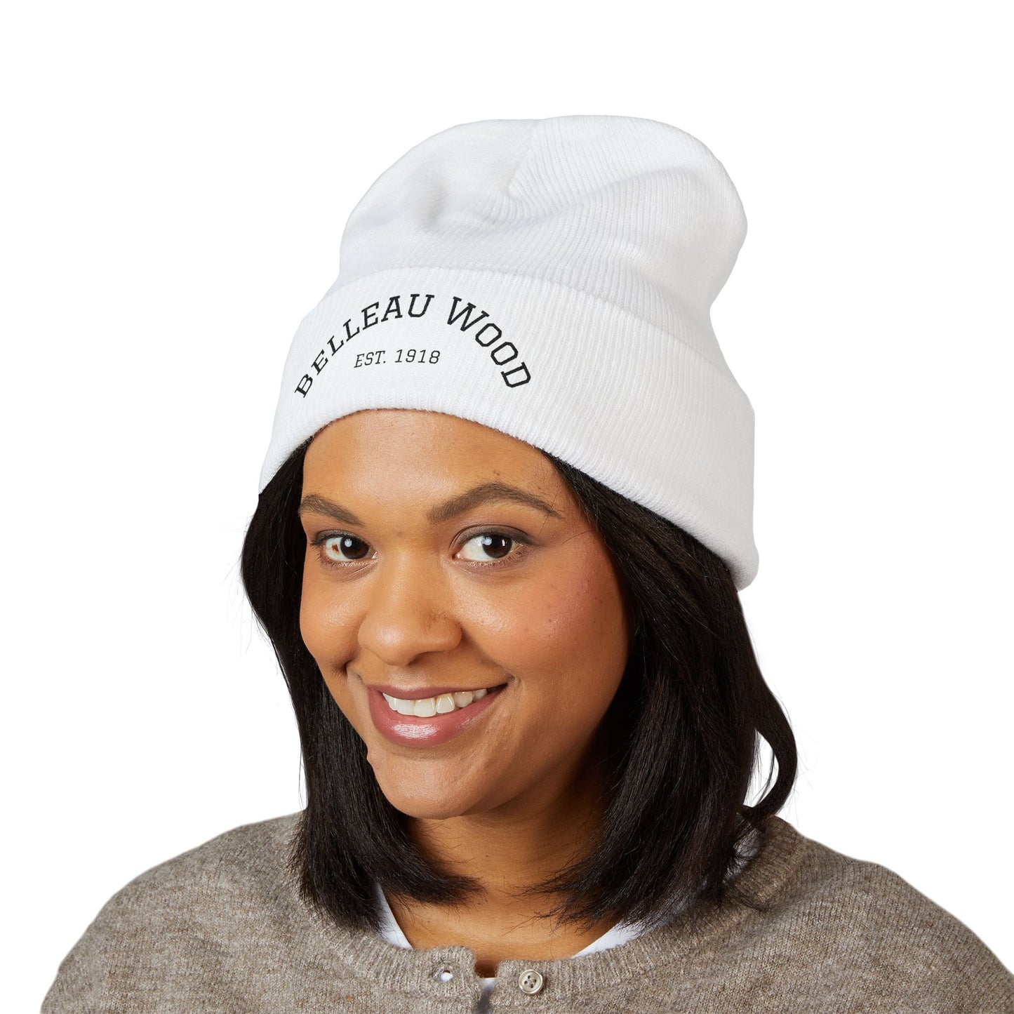 Belleau Wood Classic Cuffed Beanie - Embroidered Winter Hat