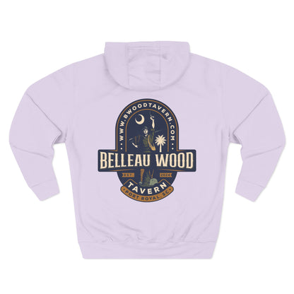 Three-Panel Fleece Hoodie- BELLEAU WOOD Est. 1918