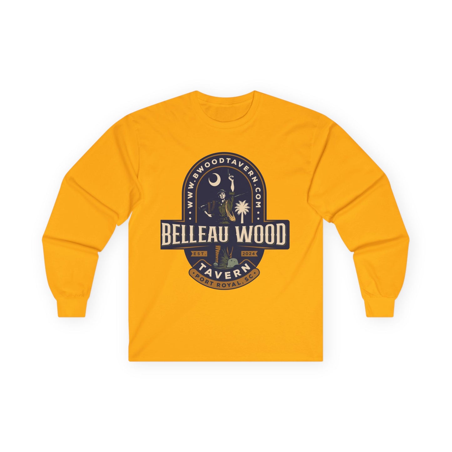 Iron Mike Belleau Wood Tavern - Follow Me to B Wood Long Sleeve Tee