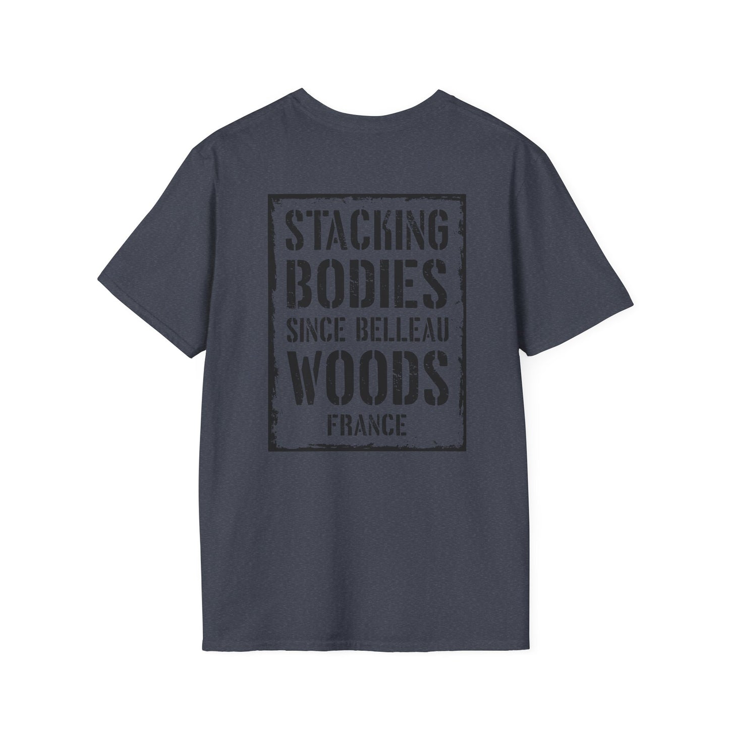 Belleau Wood Tavern – Wheat & Poppies Wreath Tee Stacking Bodies