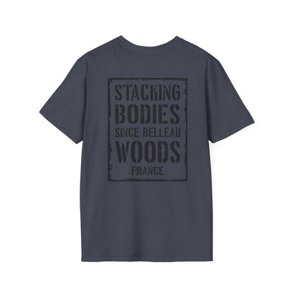 Belleau Wood Tavern – Wheat & Poppies Wreath Tee Stacking Bodies