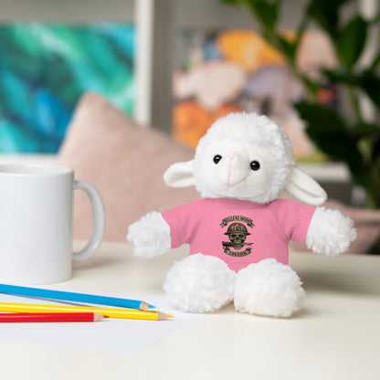 Personalized Stuffed Animal with Belleau Wood Skull T-Shirt Design