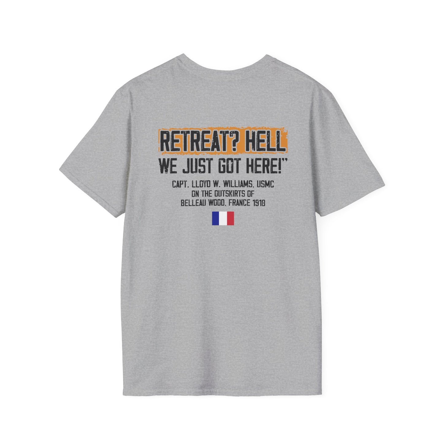 Belleau Wood - Iron Mike Logo — “RETREAT? HELL WE JUST GOT HERE”