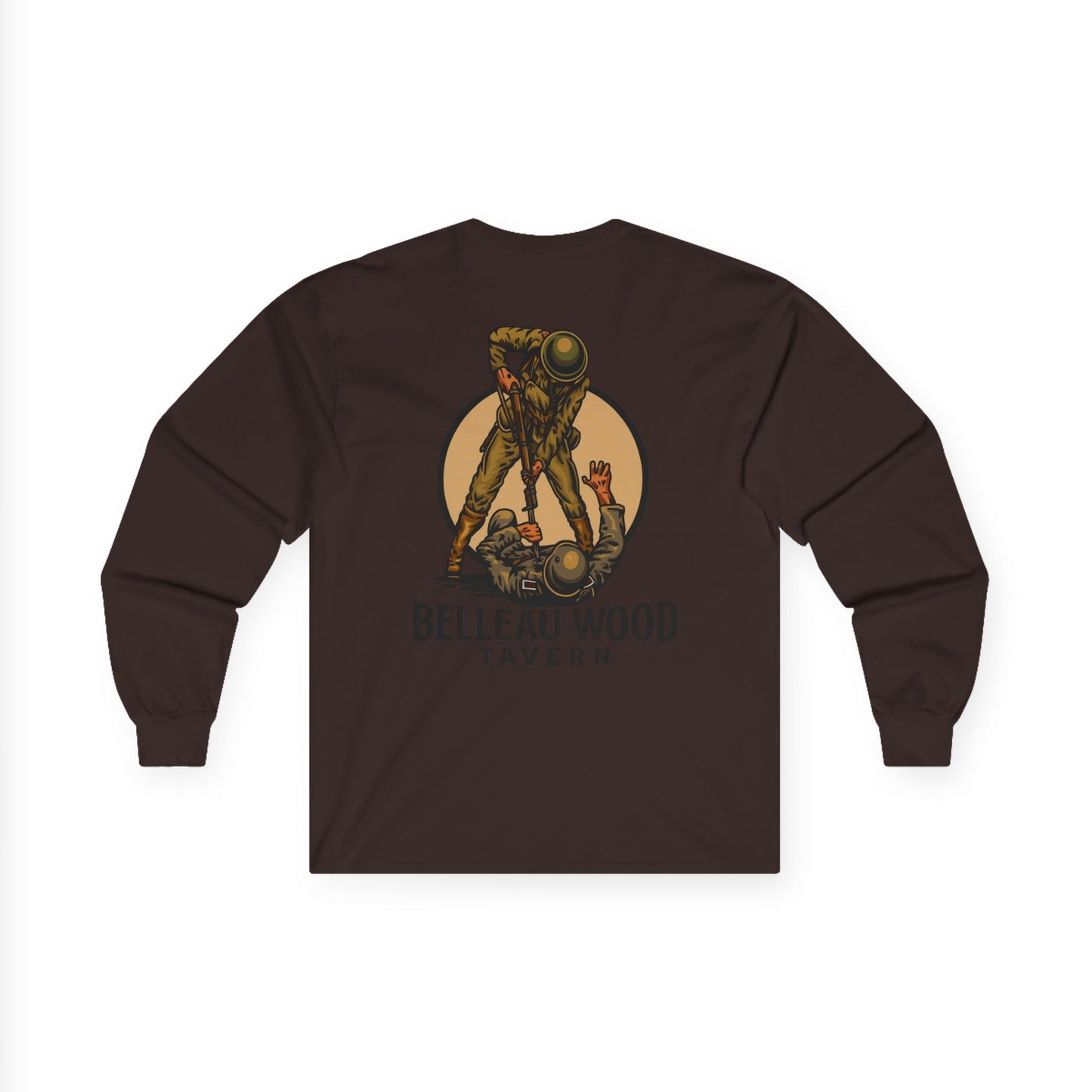 The Jack (Back) -Belleau Wood Tavern Long Sleeve Tee - Unisex Ultra Cotton Shirt