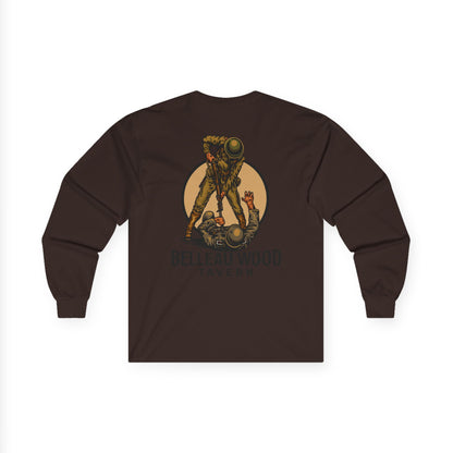 The Jack (Back) -Belleau Wood Tavern Long Sleeve Tee - Unisex Ultra Cotton Shirt