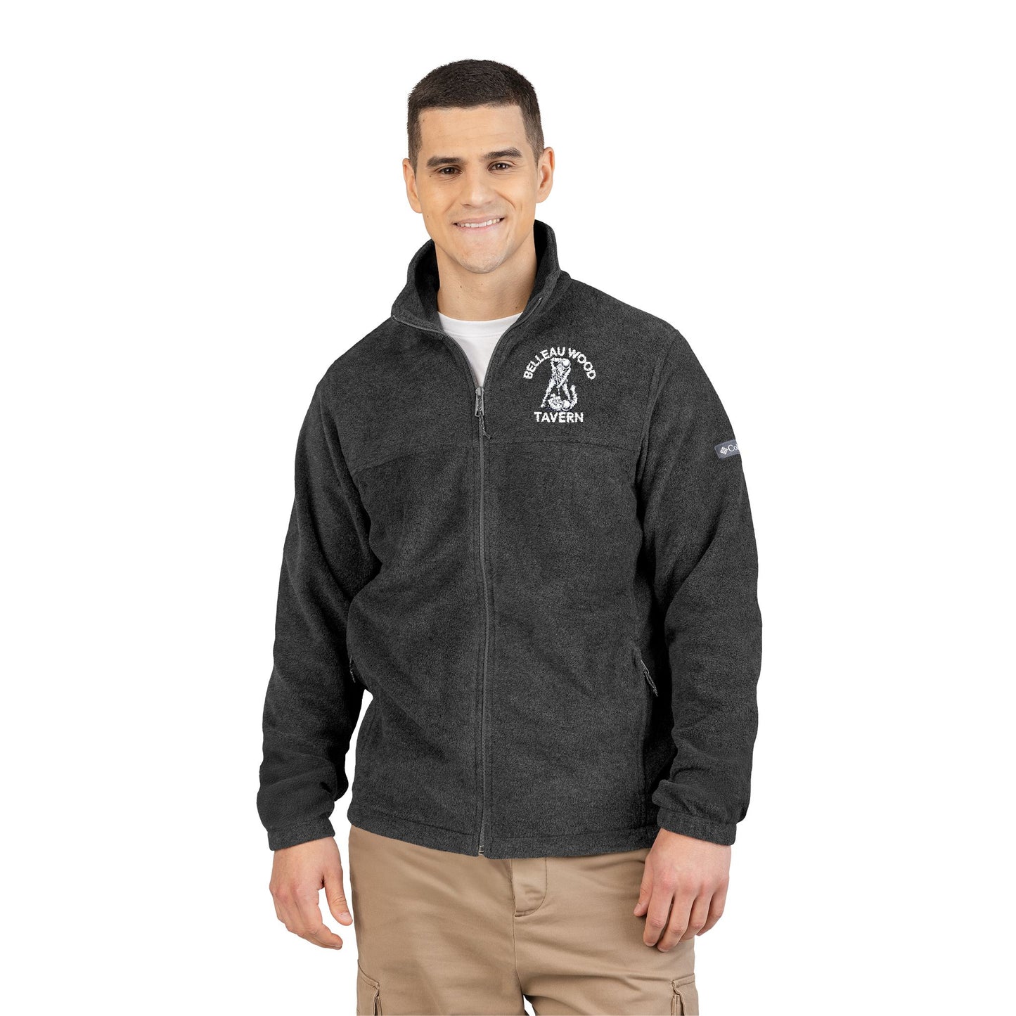 Belleau Wood Tavern Embroidered Fleece Jacket-Men & Women, Perfect for Outdoors