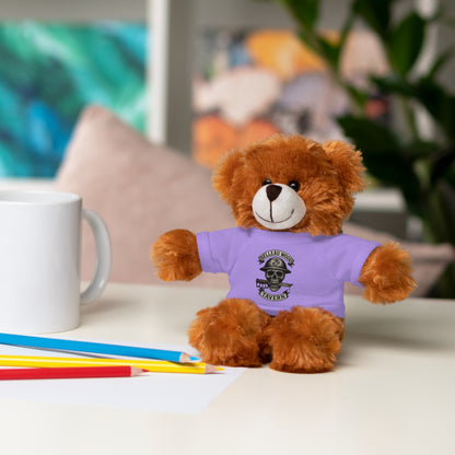 Personalized Stuffed Animal with Belleau Wood Skull T-Shirt Design