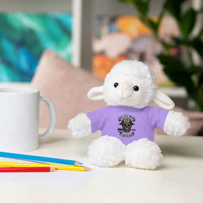 Personalized Stuffed Animal with Belleau Wood Skull T-Shirt Design