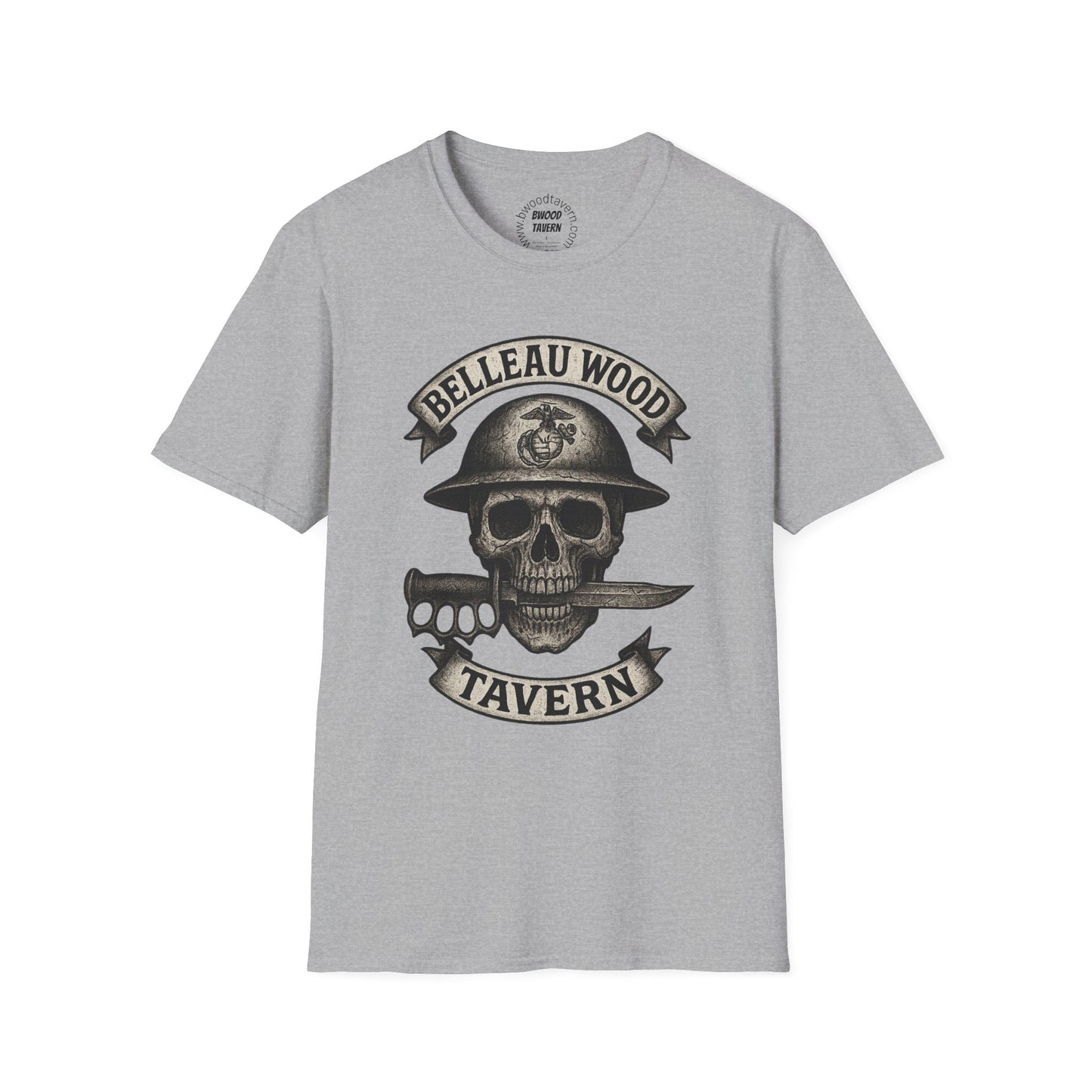 Skull with Bayonet Unisex Softstyle T-Shirt