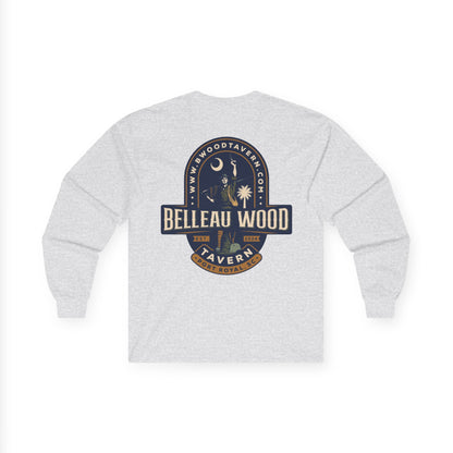 Iron Mike (Back) -Belleau Wood Tavern Long Sleeve Tee - Unisex Ultra Cotton Shirt