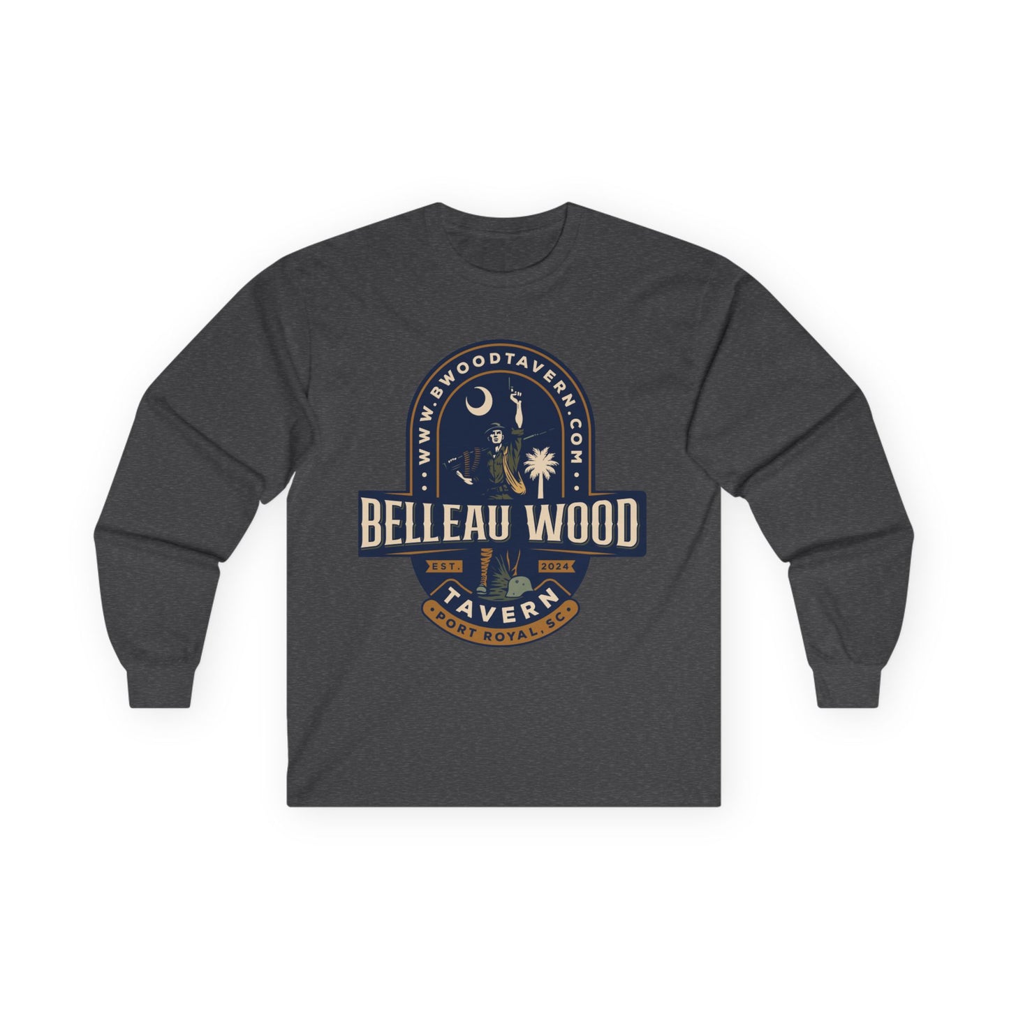 Iron Mike Belleau Wood Tavern - Follow Me to B Wood Long Sleeve Tee