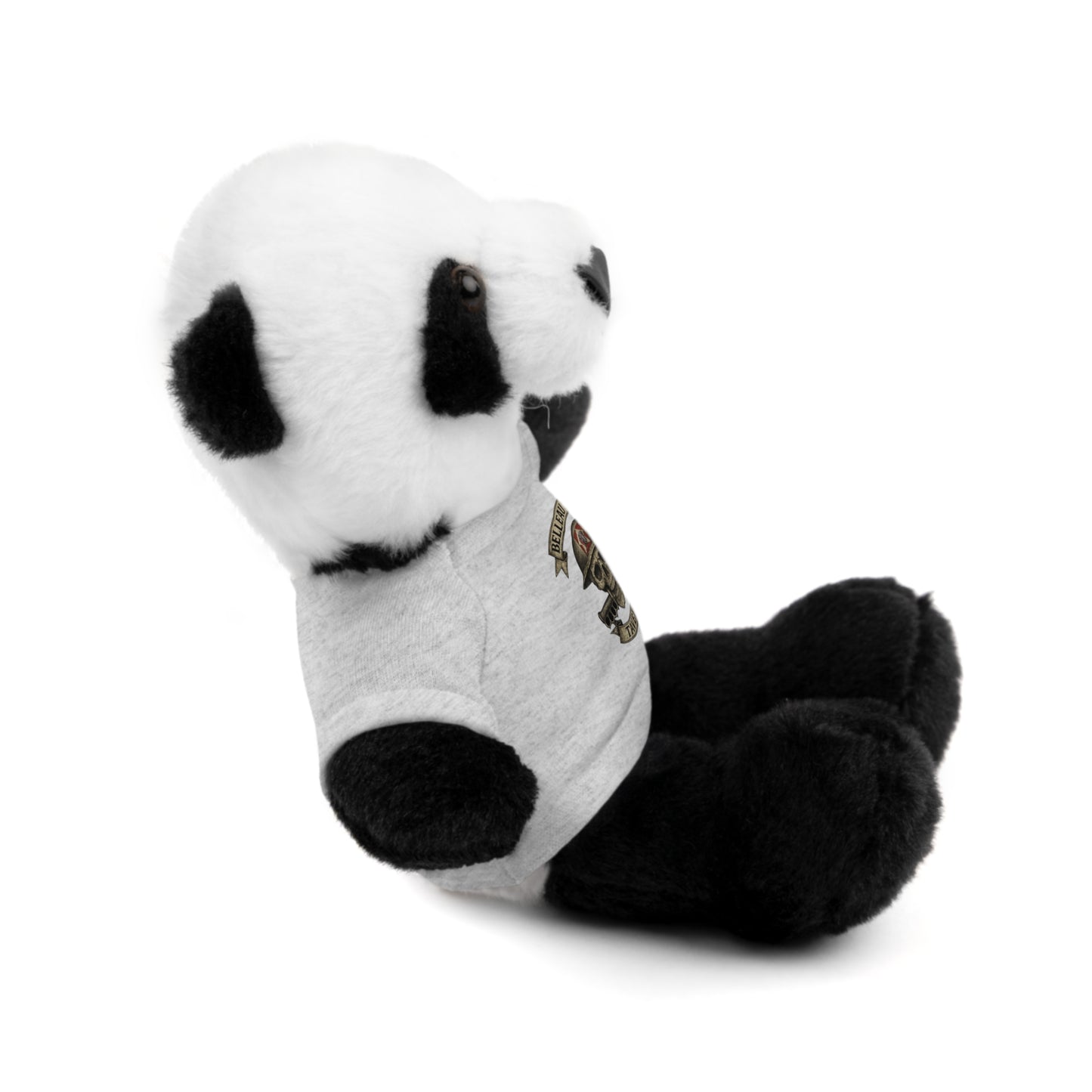 Personalized Stuffed Animal with Belleau Wood Skull T-Shirt Design