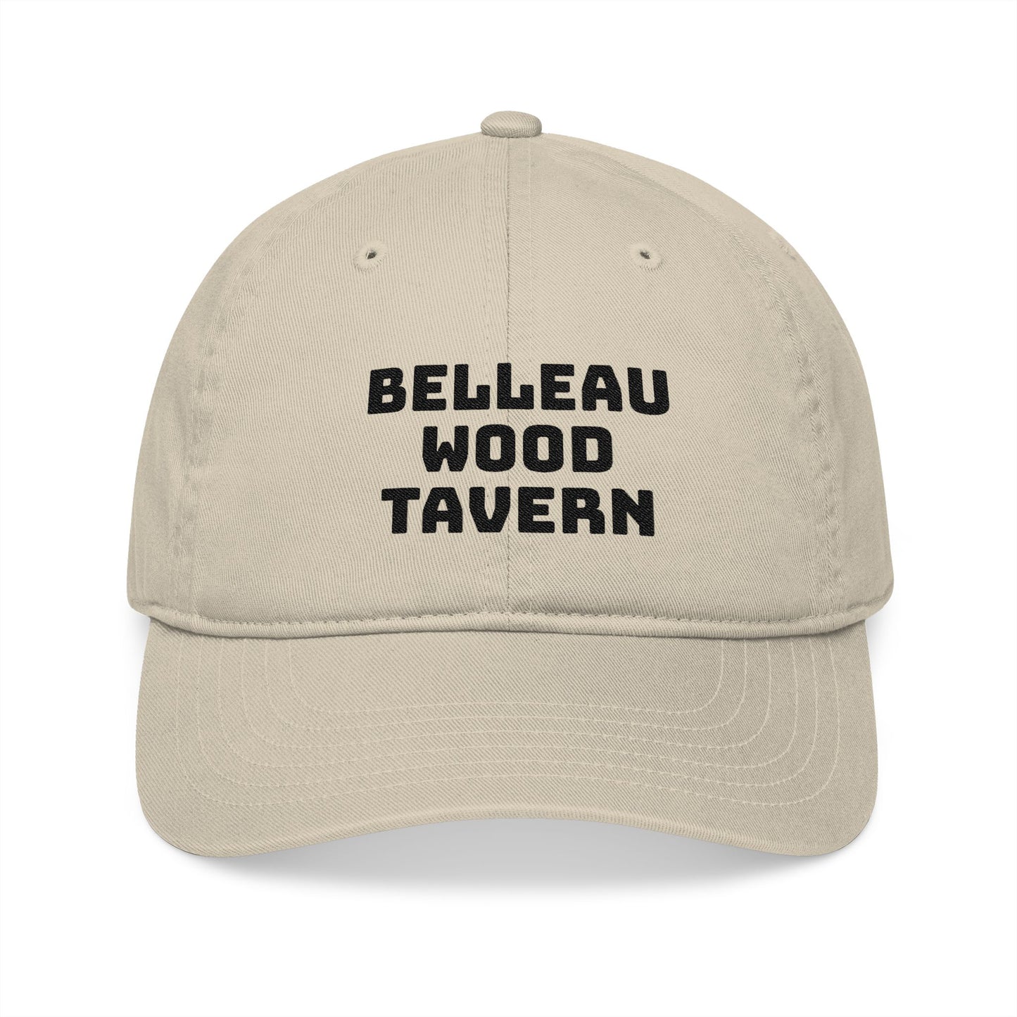Belleau Wood Tavern Hat SC Logo Organic Embroidered Baseball Cap -Tan/Olive Drab