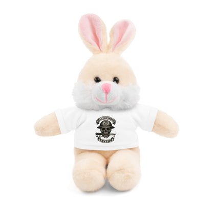 Personalized Stuffed Animal with Belleau Wood Skull T-Shirt Design