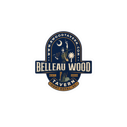 Belleau Wood Tavern Design, Vinyl Decal Stickers, Laptop Decals, Car Stickers