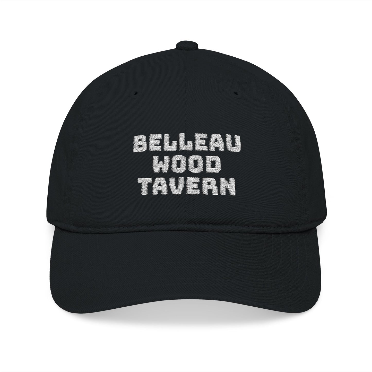 Belleau Wood Tavern Hat with SC Logo Embroidered Baseball Cap (Black Grey)