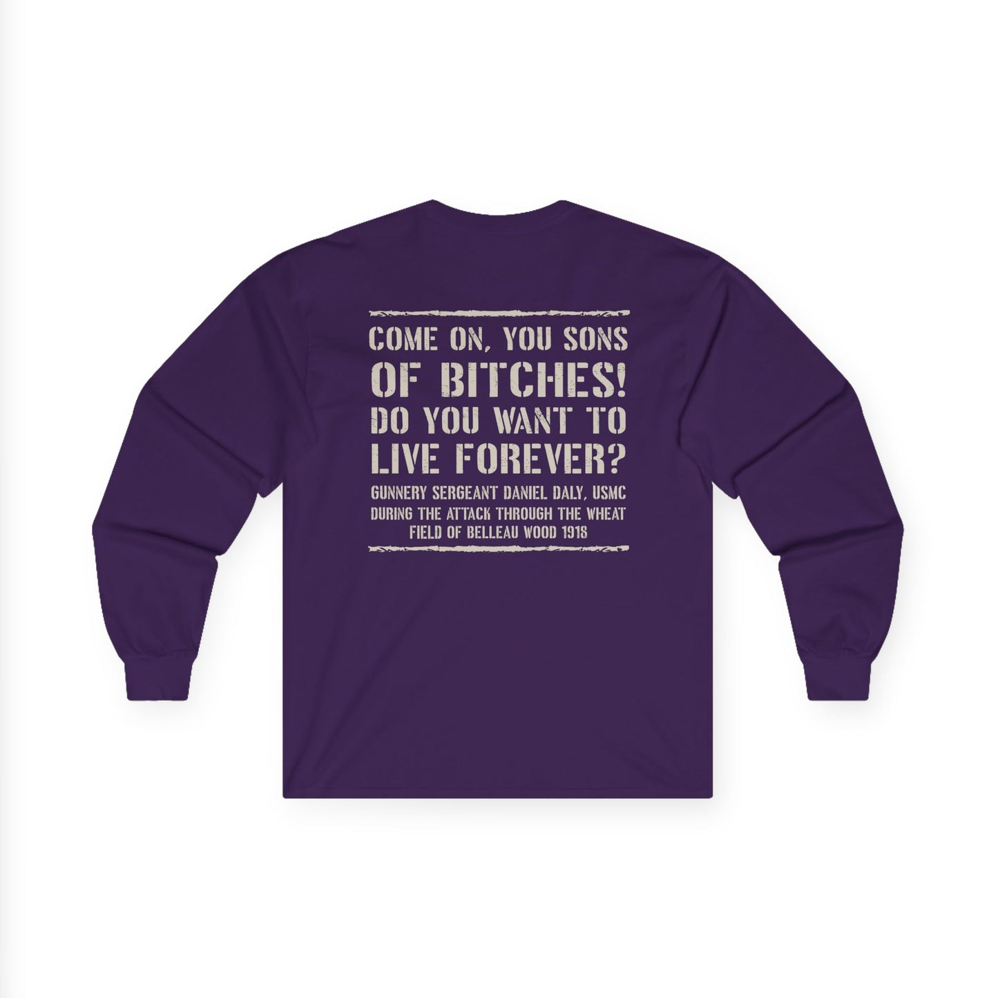 Skull Dagger- Sons of Bitches -Belleau Wood Tavern Long Sleeve Tee