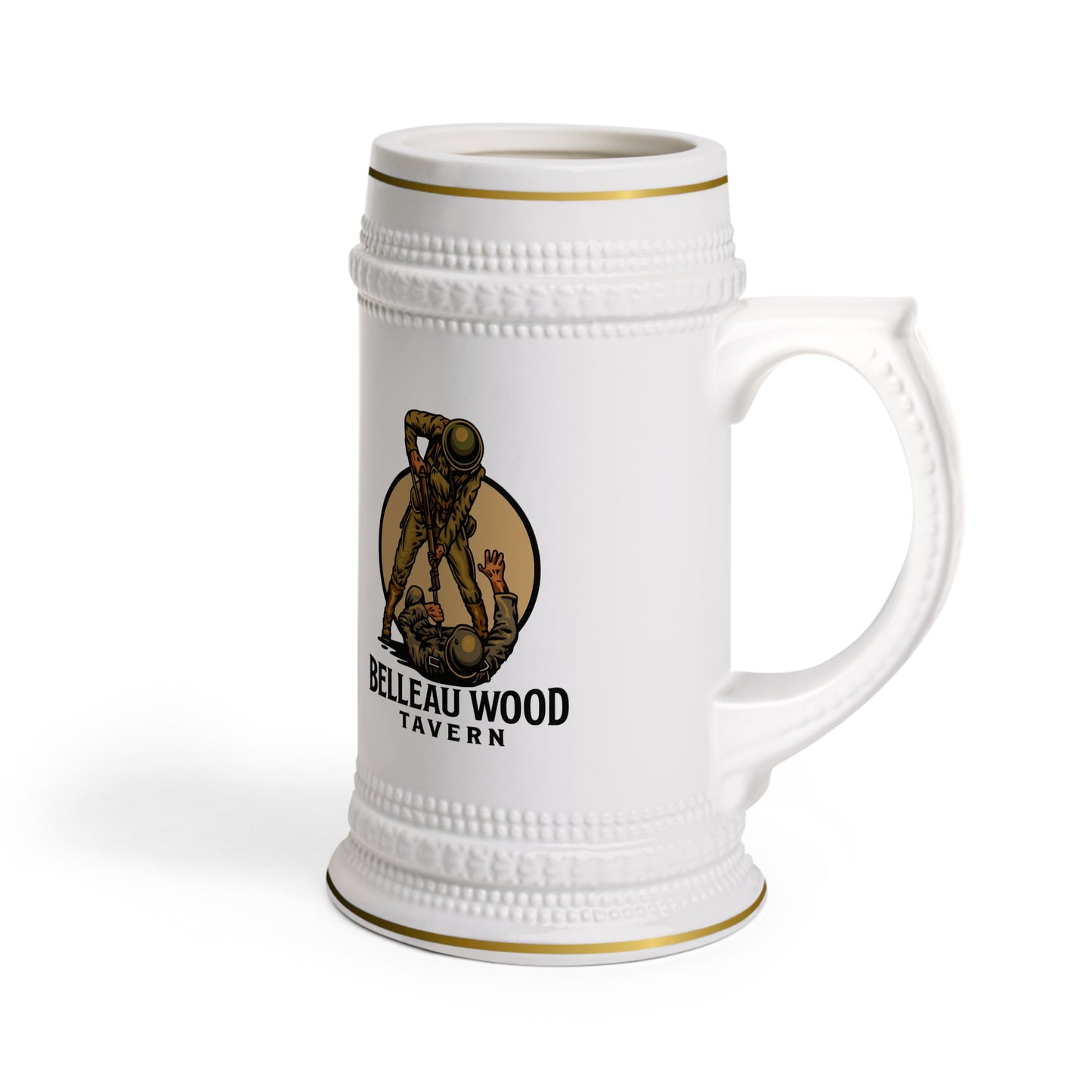 Devil Dog Bayonetting Hun - Come On You Sons A Bitches... Beer Stein Mug