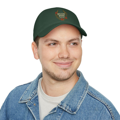 Belleau Wood Tavern Low Profile Baseball Cap — Vintage Wreath Logo Hat