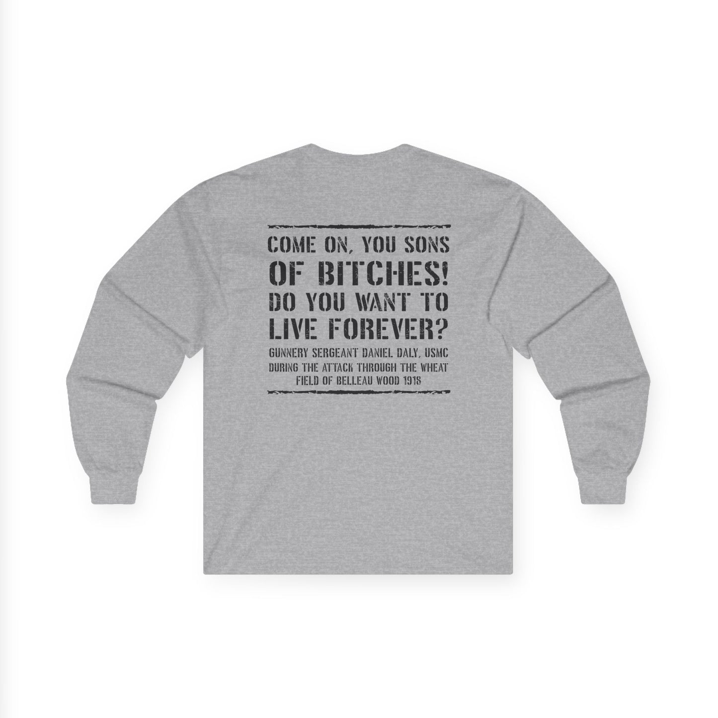 Skull Dagger- Sons of Bitches -Belleau Wood Tavern Long Sleeve Tee