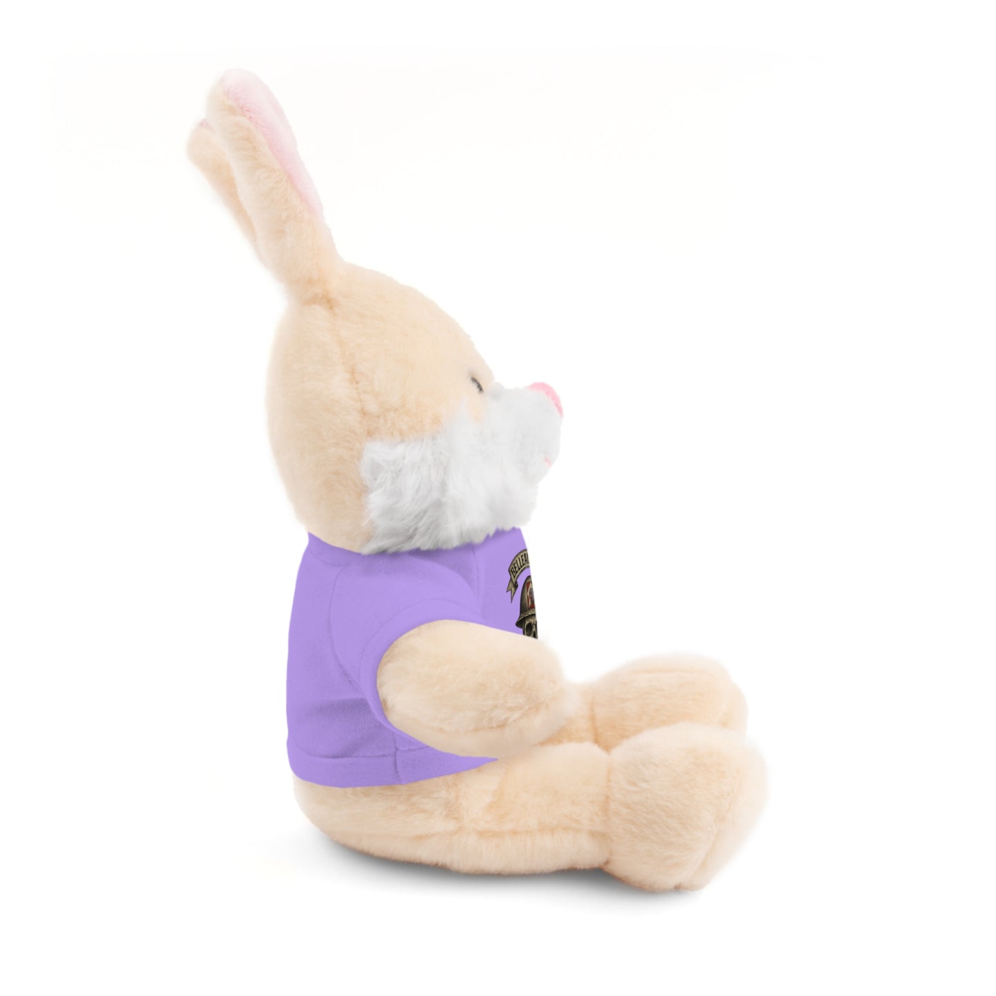 Personalized Stuffed Animal with Belleau Wood Skull T-Shirt Design