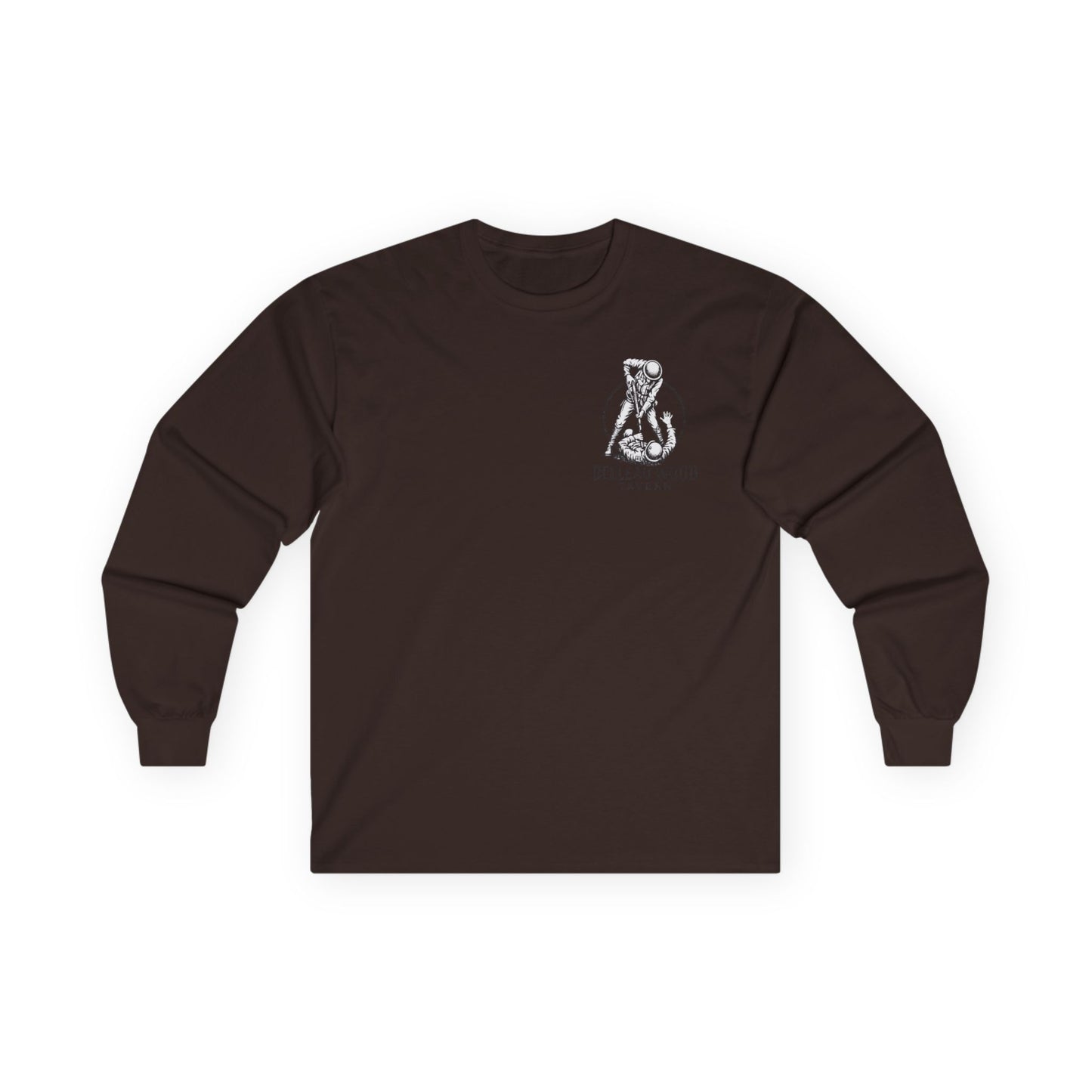 Iron Mike (Back) -Belleau Wood Tavern Long Sleeve Tee - Unisex Ultra Cotton Shirt