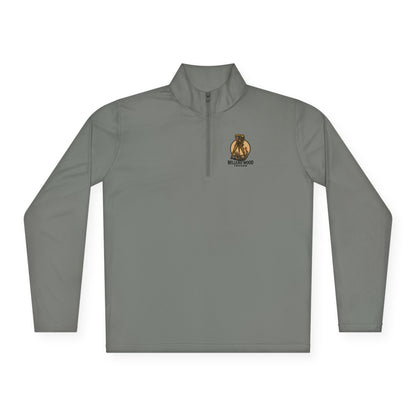 Belleau Wood Tavern Skull on Back  Military Quarter-Zip Pullover, Unisex Apparel