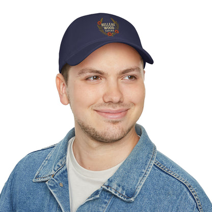 Belleau Wood Tavern Low Profile Baseball Cap — Vintage Wreath Logo Hat