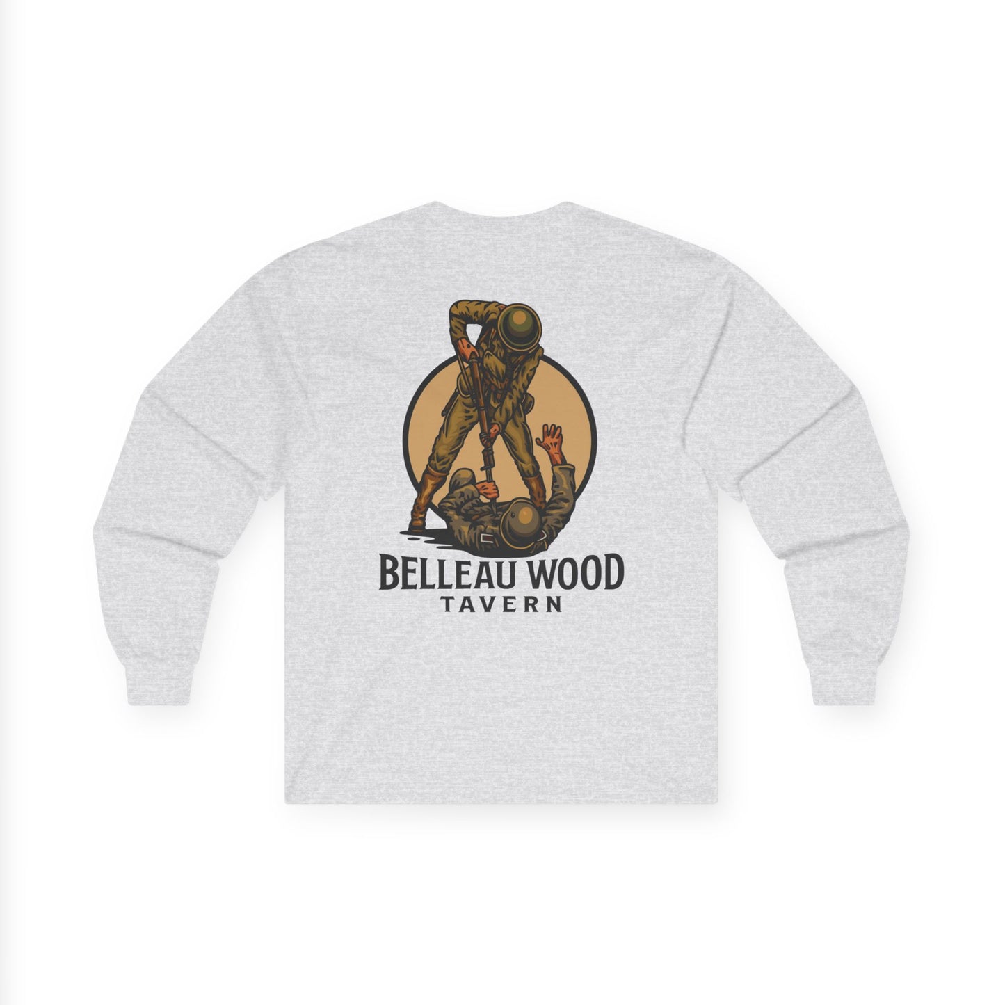 The Jack (Back) -Belleau Wood Tavern Long Sleeve Tee - Unisex Ultra Cotton Shirt