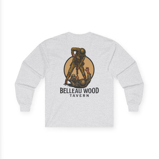 The Jack (Back) -Belleau Wood Tavern Long Sleeve Tee - Unisex Ultra Cotton Shirt
