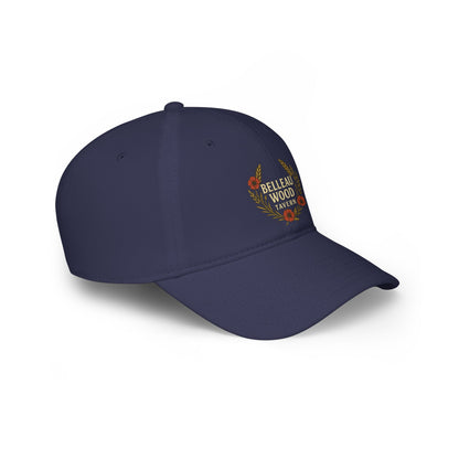 Belleau Wood Tavern Low Profile Baseball Cap — Vintage Wreath Logo Hat