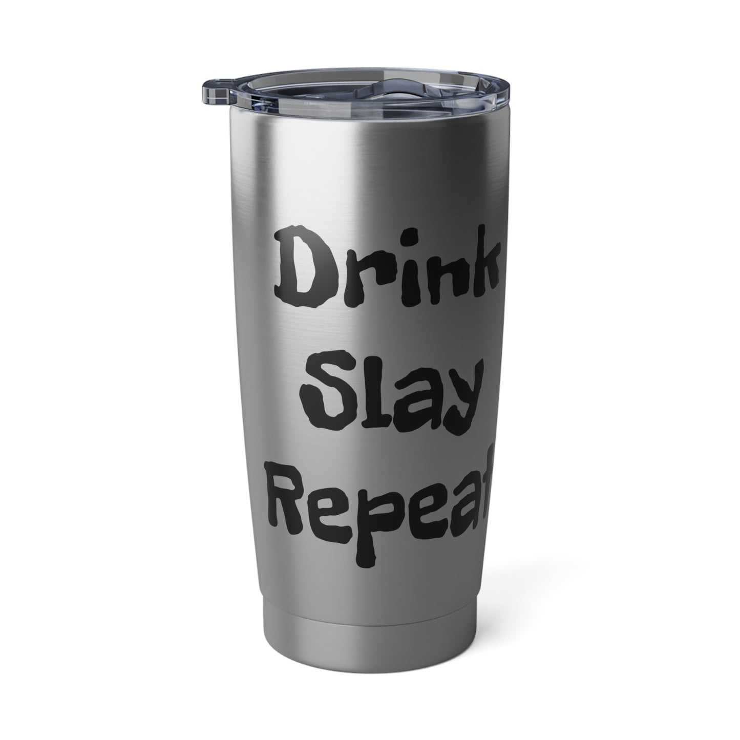 DRINK-SLAY-REPEAT Marine with Beer -US Flag Vagabond 20oz Tumbler, Travel Mug