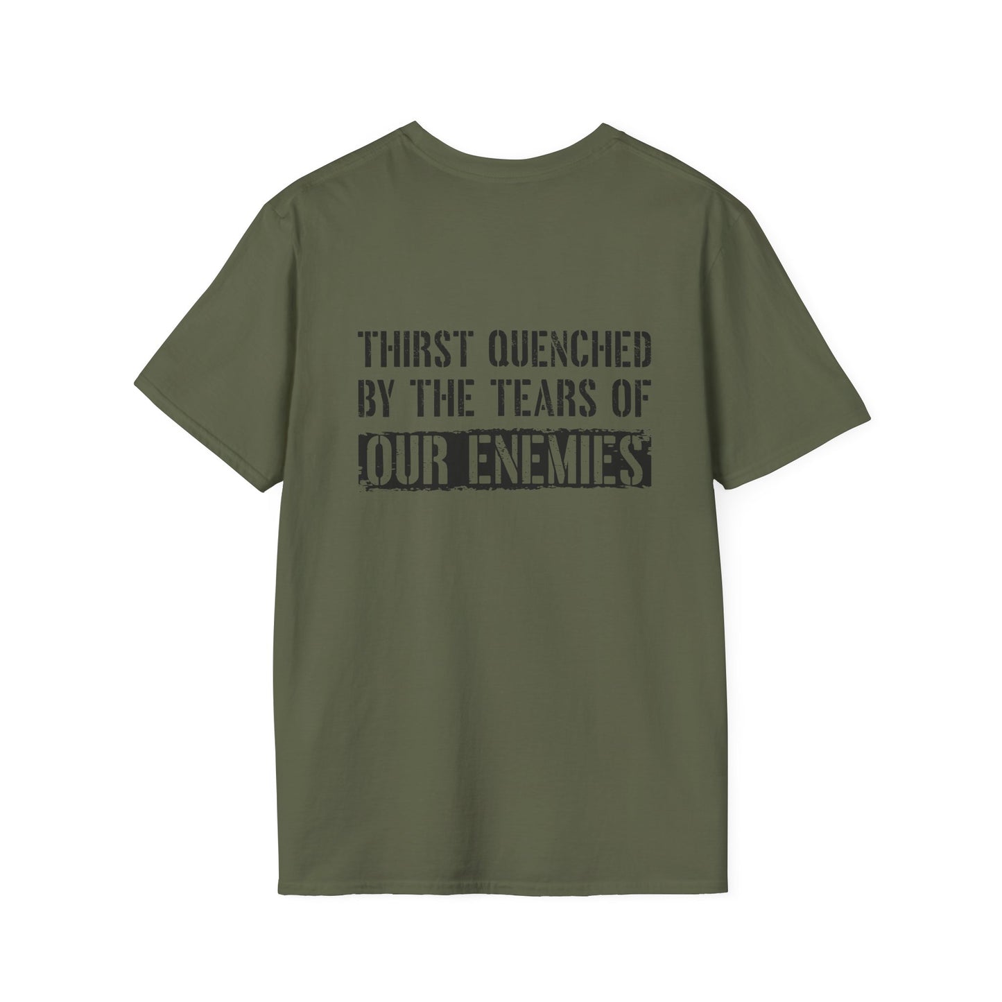 Tears of Our Enemies Graphic T-Shirt — Belleau Wood Tavern Logo Front