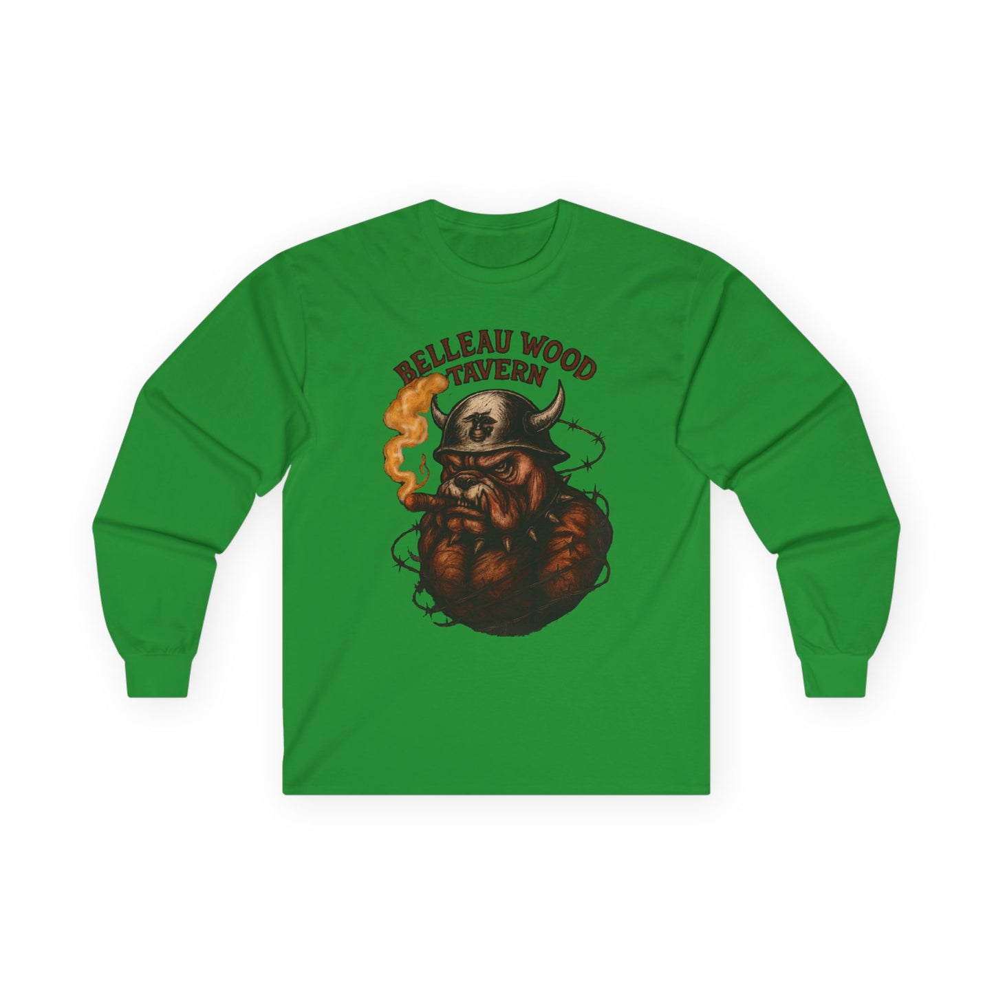 Bulldog - Retreat HELL Belleau Wood Tavern Long Sleeve Tee