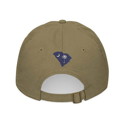 Belleau Wood Tavern Hat SC Logo Organic Embroidered Baseball Cap -Tan/Olive Drab