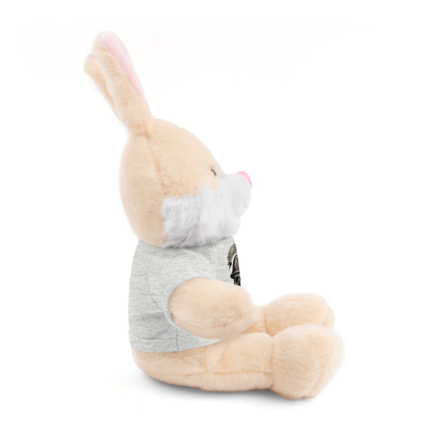 Personalized Stuffed Animal with Belleau Wood Skull T-Shirt Design