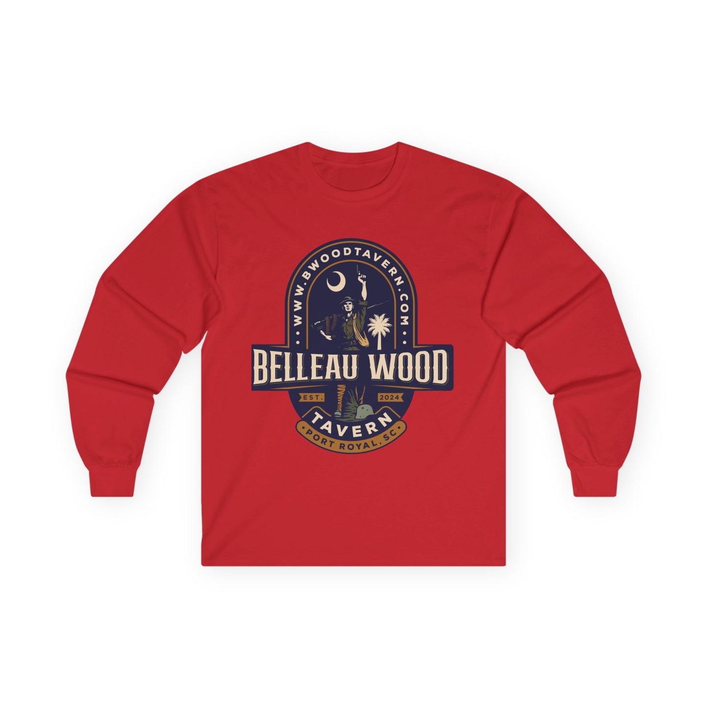 Iron Mike Belleau Wood Tavern - Follow Me to B Wood Long Sleeve Tee