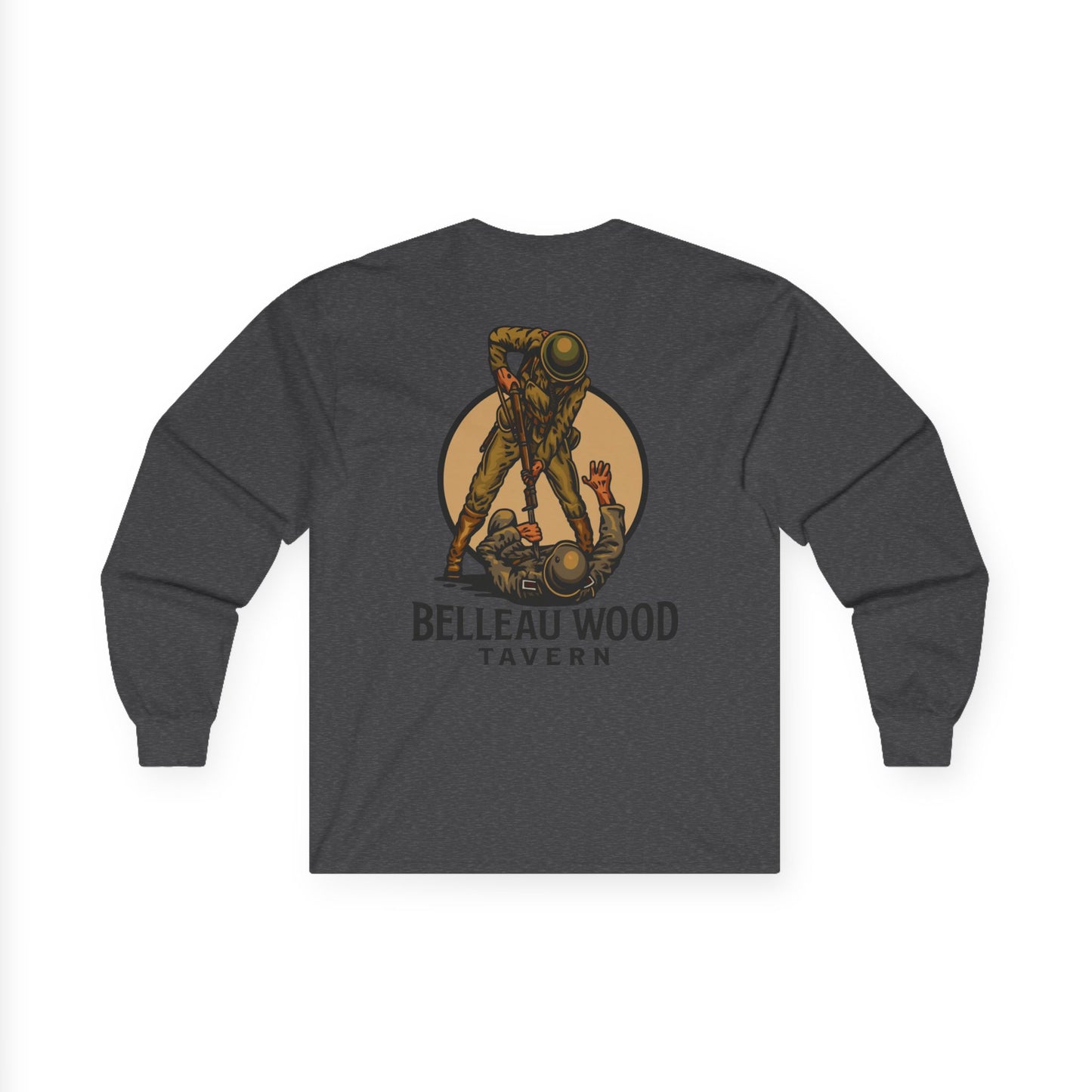 The Jack (Back) -Belleau Wood Tavern Long Sleeve Tee - Unisex Ultra Cotton Shirt