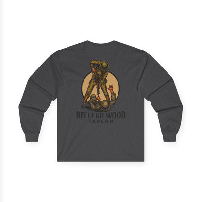 The Jack (Back) -Belleau Wood Tavern Long Sleeve Tee - Unisex Ultra Cotton Shirt